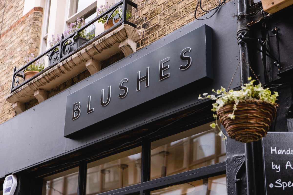 Blushes — Cheltenham storefront
